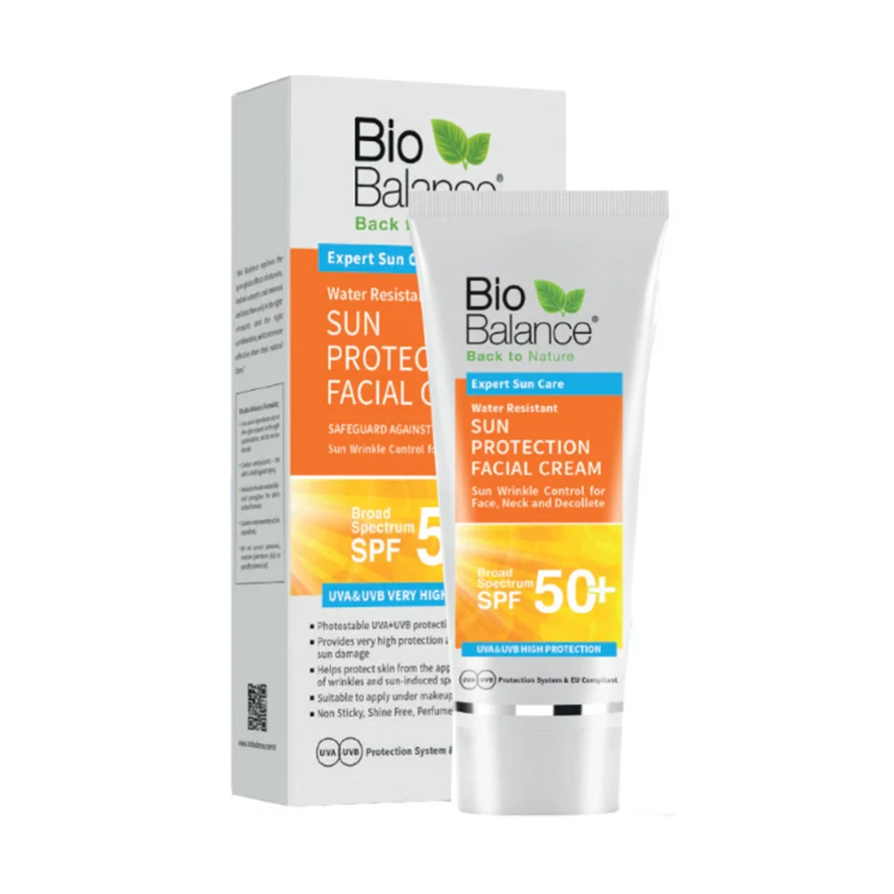 Bio Balance Water-Resistant Sun Cream SPF 50+ - 75ml