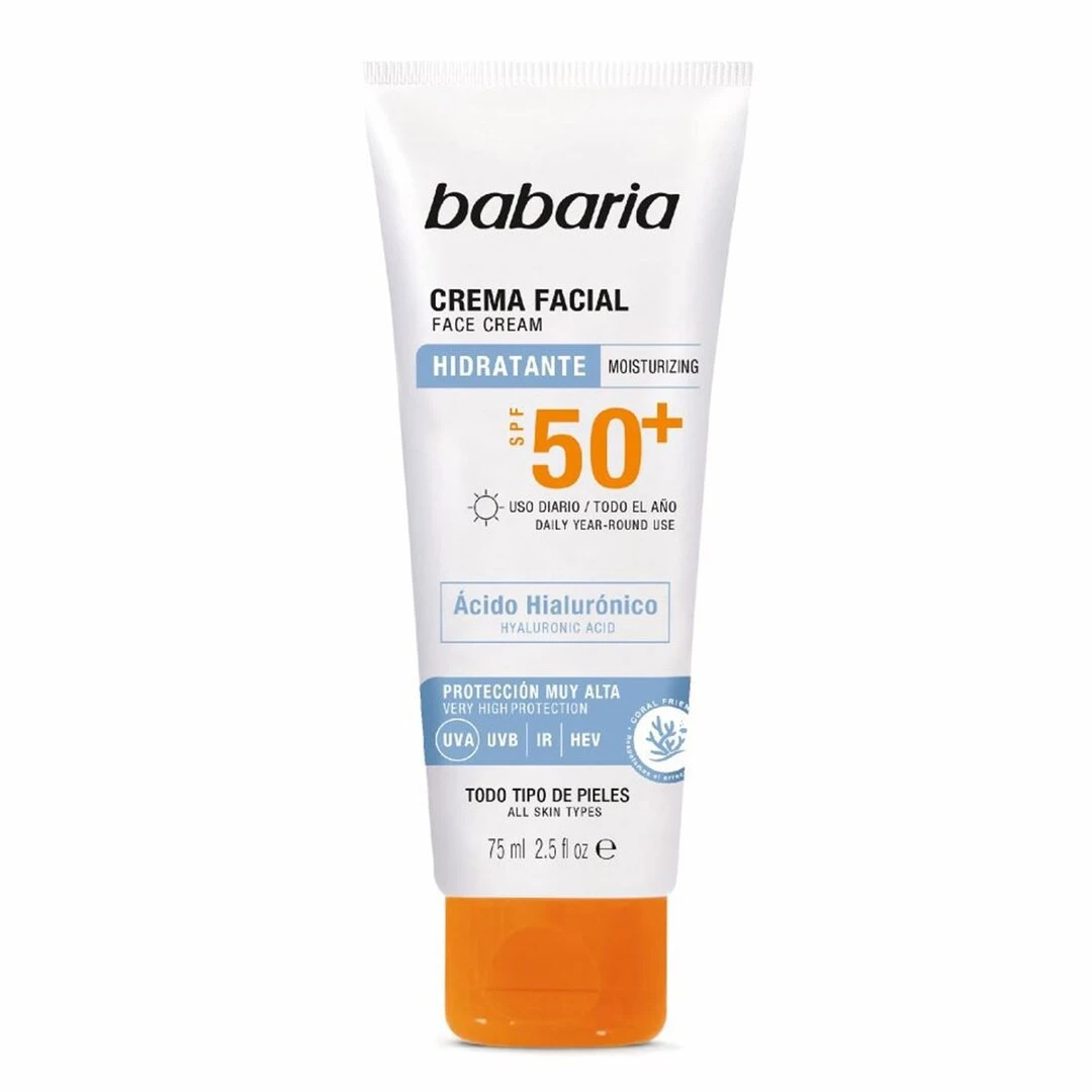 Babaria Facial Hidratante Moisturizing cream SPF50+ - 75ml