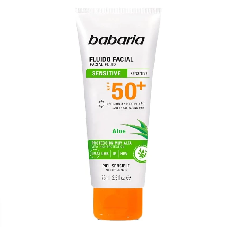 Babaria Facial Fluid for Sensitive Skin SPF 50+