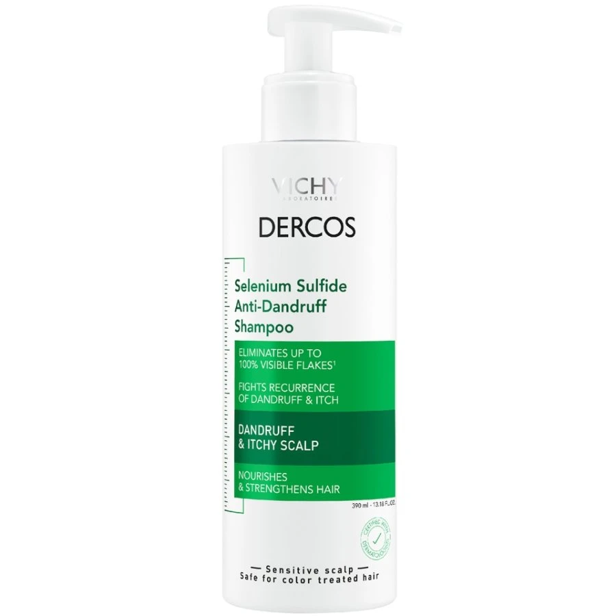 VICHY Dercos Selenium Sulfide Anti-Dandruff Shampoo - 390ml