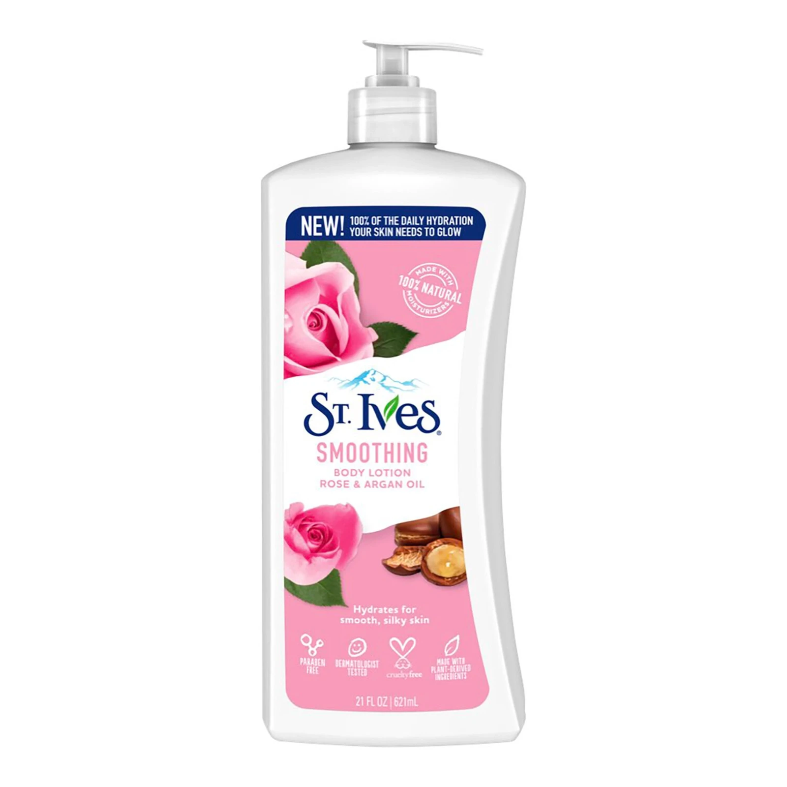St. Ives Smoothing Body Lotion – Rose & Argan Oil - 621ml