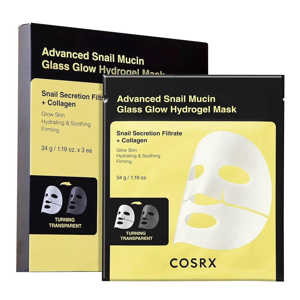 COSRX Advanced Snail Mucin Glass Glow Hydrogel Face Mask