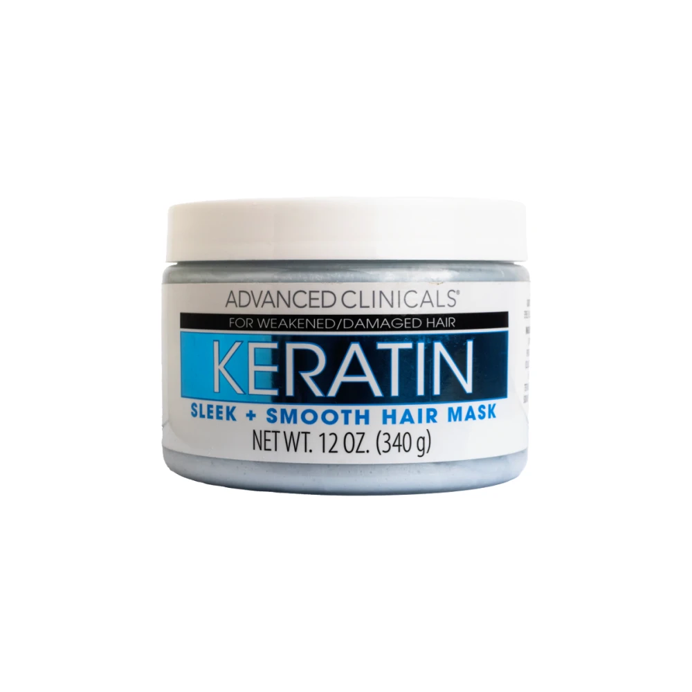Advanced Clinicals Keratin Sleek & Smooth Hair Mask - 340g