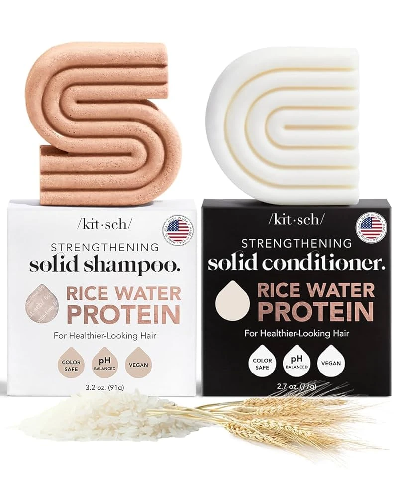 kit·sch/ Strengthening Solid Shampoo & Conditioner