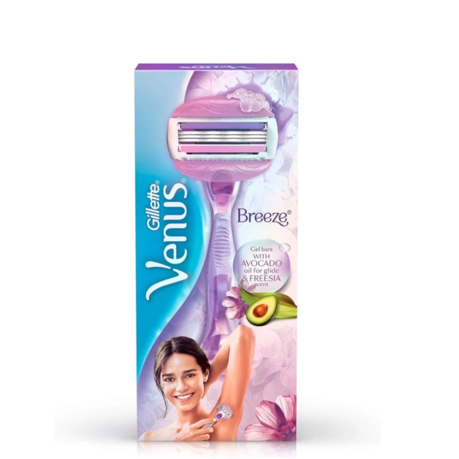 Gillette Venus Breeze Razor with Avocado Oil & Freesia Scent