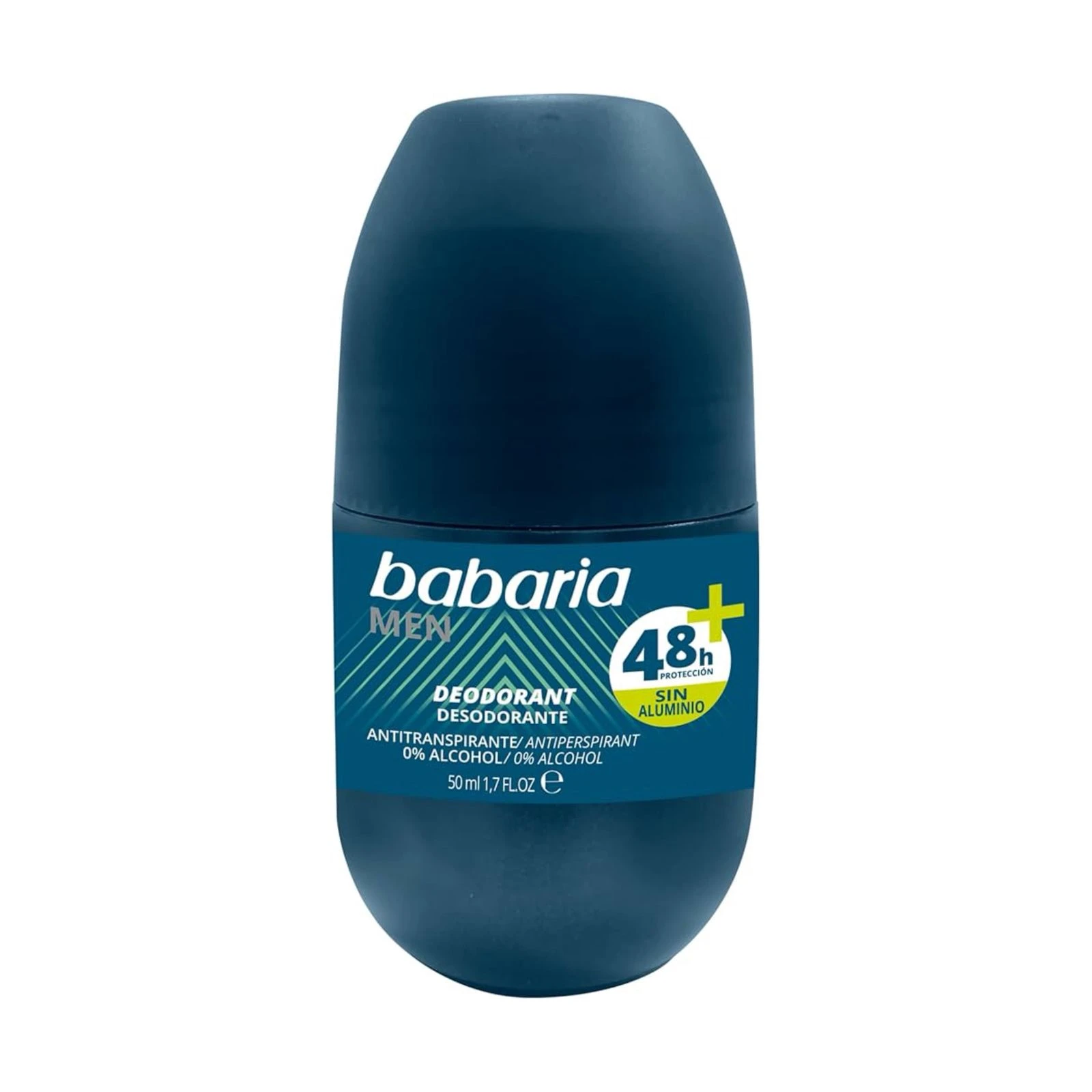 Babaria Men 48h Deodorant Roll-On (Alcohol-Free & Aluminum-Free)