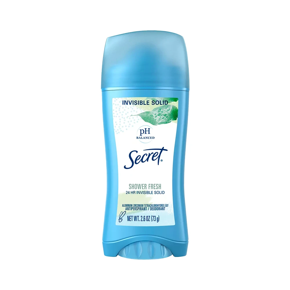 Secret Invisible Solid Antiperspirant Deodorant – Shower Fresh - 73g
