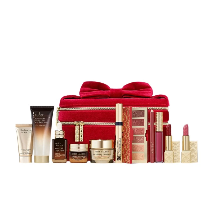Estée Lauder Exclusive Beauty Collection – 8 Luxury Favorites + Velvet Case
