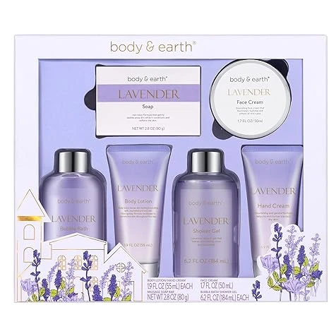 Body & Earth LAVENDER Skincare Set