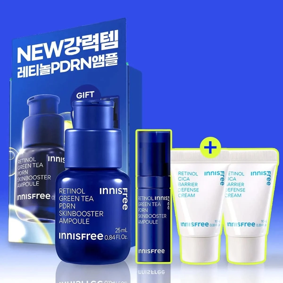 Innisfree Retinol Green Tea PDRN Skin Booster Ampoule