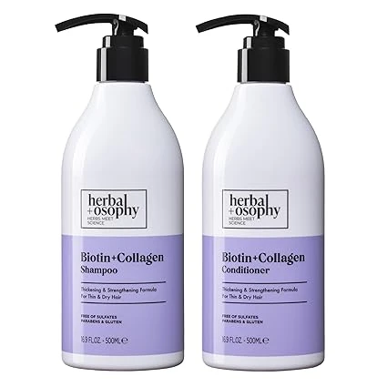 Herbalosophy Biotin + Collagen Shampoo & Conditioner