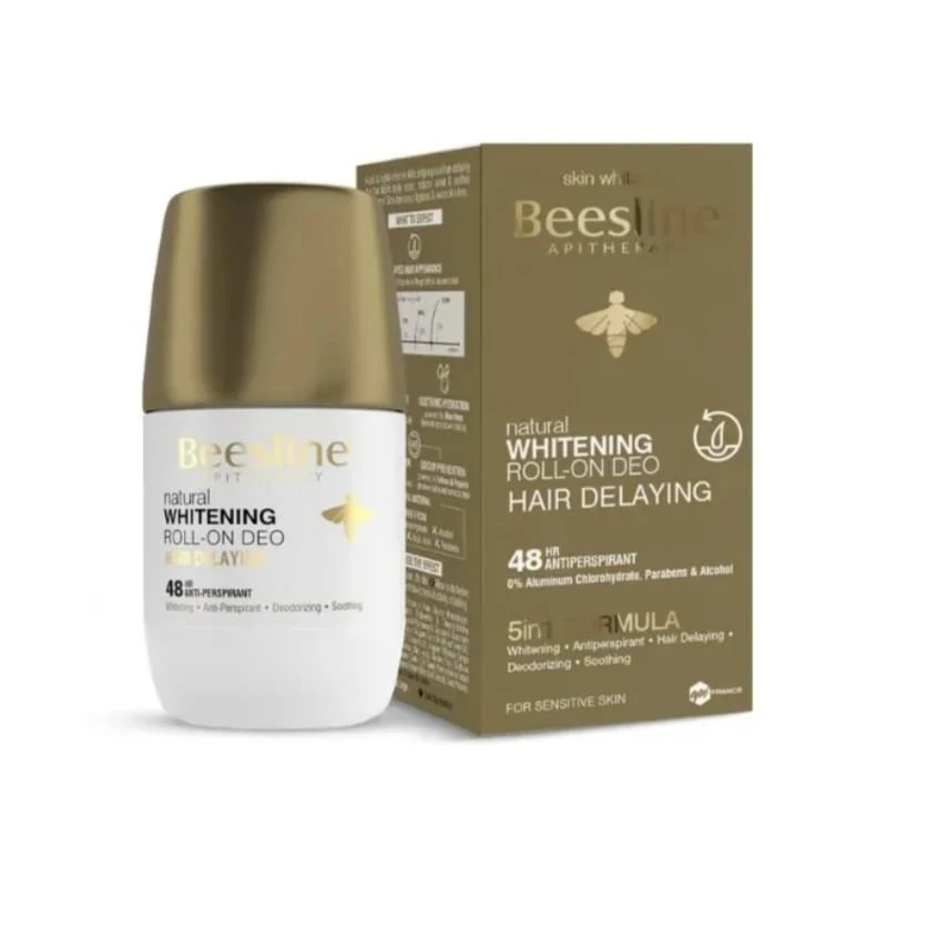 Beesline Natural Whitening Roll-On Deodorant – Hair Delaying