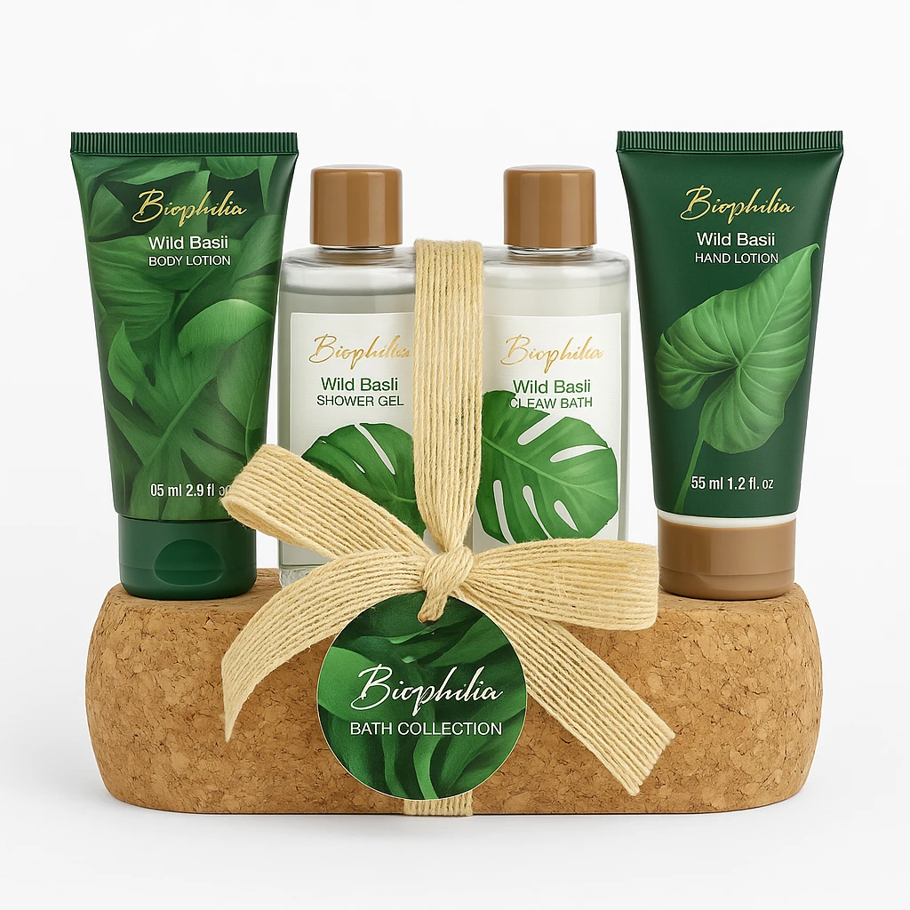 Biophilia Wild Basil Bath Collection