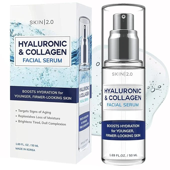 Skin 2.0 Hyaluronic & Collagen Facial Serum – 50ml