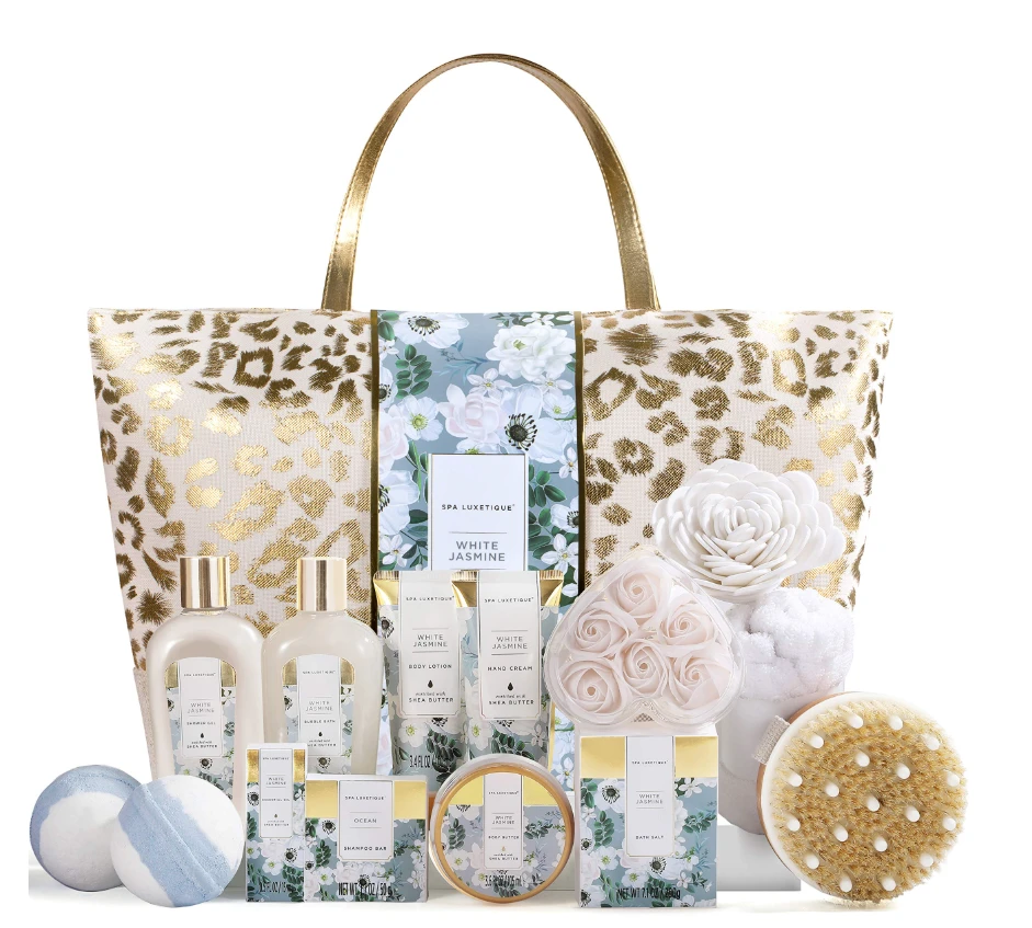 Spa Luxetique Rose Spa Gift Basket - 15PCS